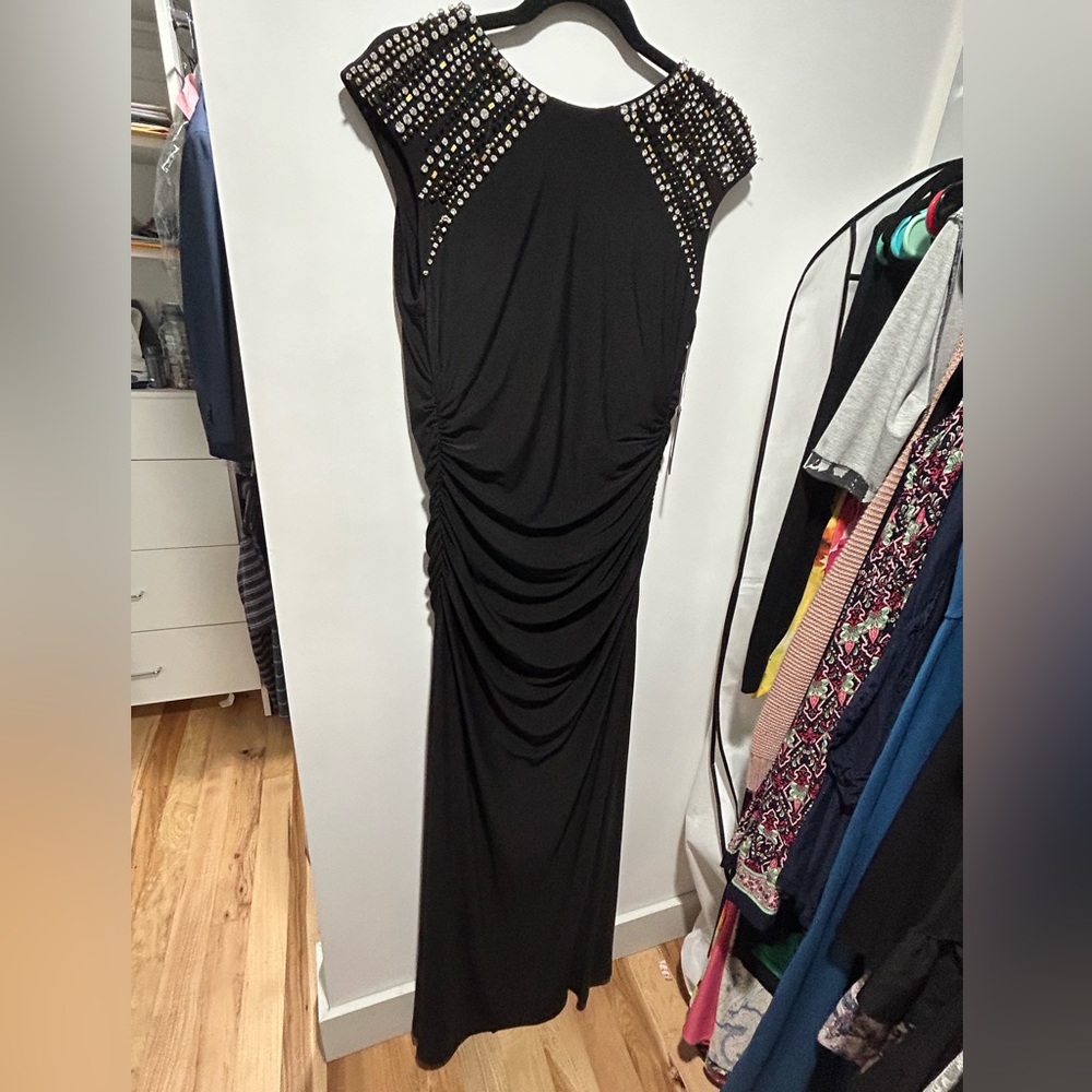 NWT Vince Camuto Evening Gown with Embellished Shoulders
